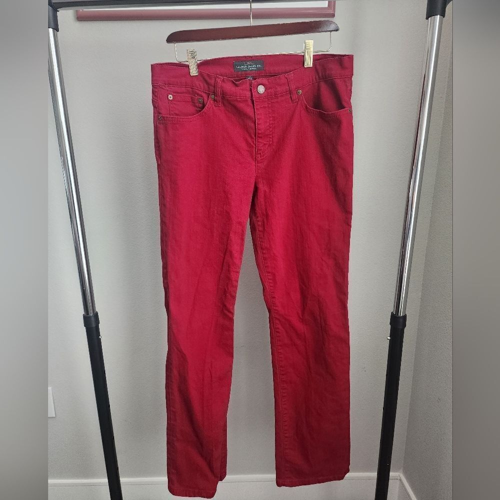 Lauren Ralph Lauren Red Straight Leg Jeans